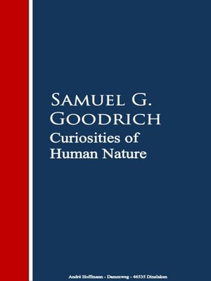 cover image of Curiosities of Human Nature